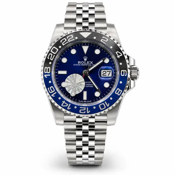 Blue GMT Stainless Steel Jubilee Watch