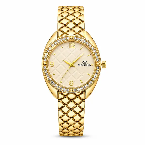 MARIGA Aurelia Lattice Women's Gold Luxury Watch | Clockitty