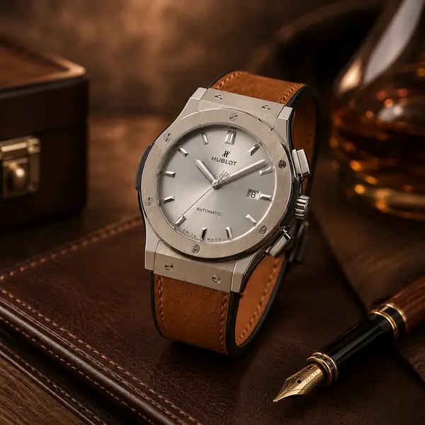 Hublot Classic Fusion  Horizon Automatic Leather Watch