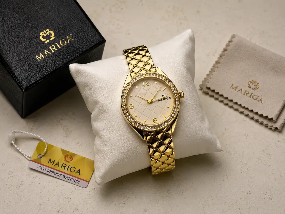 MARIGA Aurelia Lattice Women's Gold Luxury Watch | Clockitty
