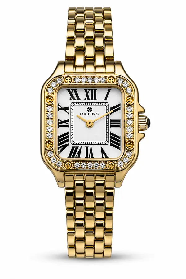 RILUNS Aurum Royale Women's Gold Luxury Watch | Clockitty