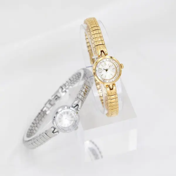 Womens Kaleidoscope Dial Vintage-style Quartz Gold Watch