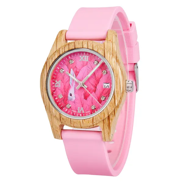 Natural Wood Watch for Women - Lightweight Eco-Friendly Quartz Wristwatch with Minimalist Design Casual Daily Wear