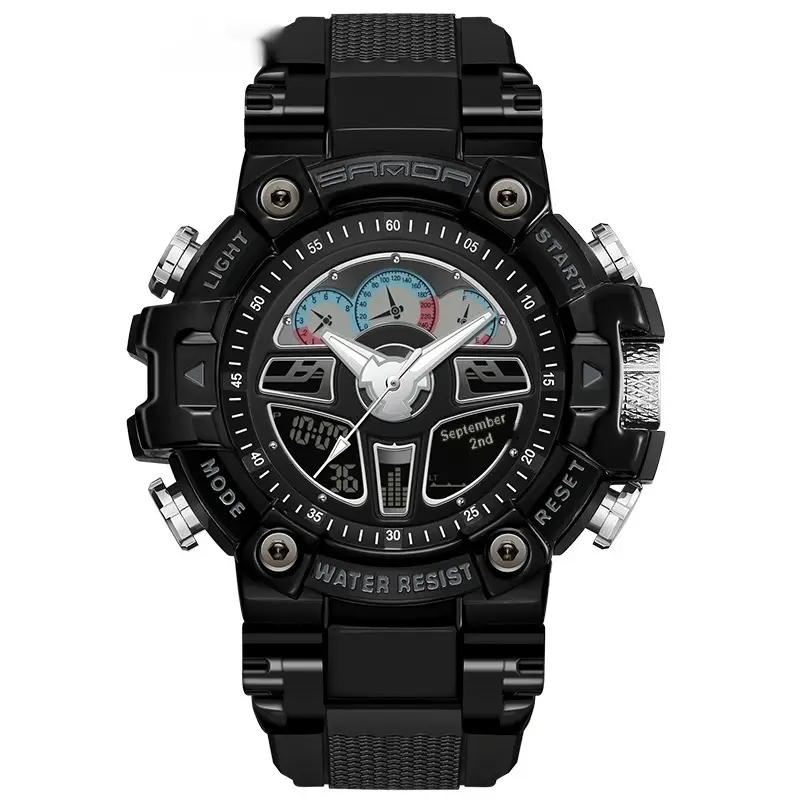 Trendy Waterproof Multi-function Digital Watch For Students