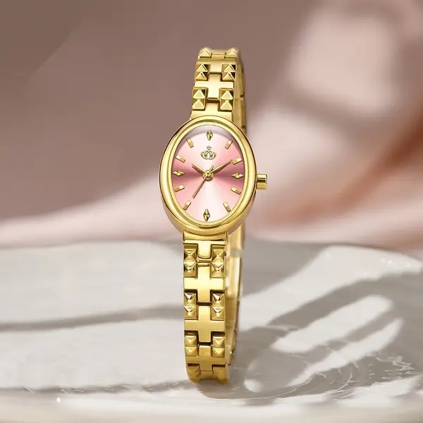 Affordable Luxury Quartz Watch With A Steel Bracelet For Women